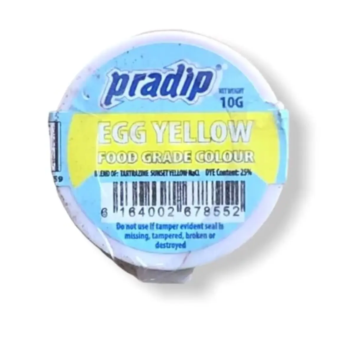 Pradip Egg Yellow Food Colour Pots 10G
